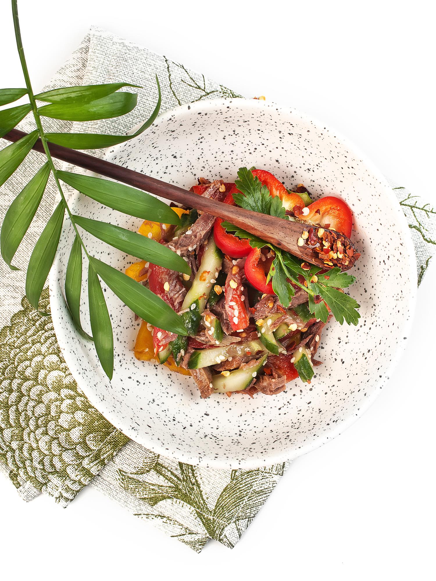 Large editorial spread of plated seasonal menu
